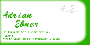 adrian ebner business card